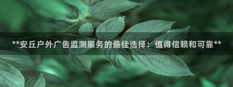 杏宇平台提现为什么这么久呢：**安丘户外广告监测服务的最佳选择：值得信赖和可靠**