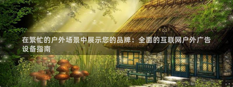 杏宇平台代理：在繁忙的户外场景中展示您的品牌：全面的互联网户外广告
设备指南