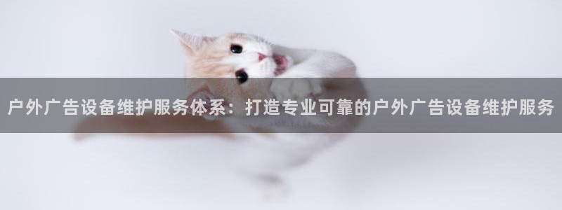 杏宇平台代理怎么赚钱的：户外广告设备维护服务体系：打造专业可靠的户外广告设备维护服务