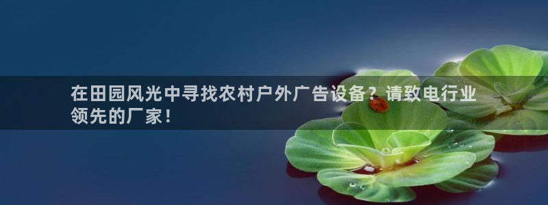 杏宇平台总代理：在田园风光中寻找农村户外广告设备？请致电行业
领先的厂家！