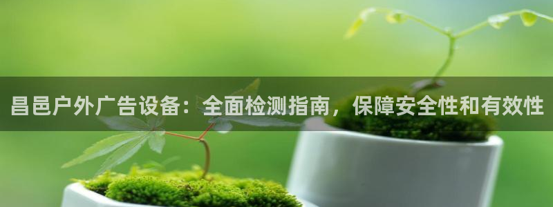 杏宇平台招商电话号码：昌邑户外广告设备：全面检测指南，保障安全性和有效性