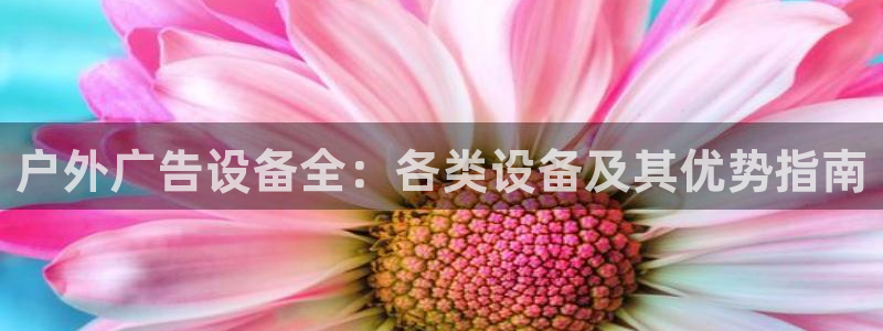 杏宇代理注册：户外广告设备全：各类设备及其优势指南
